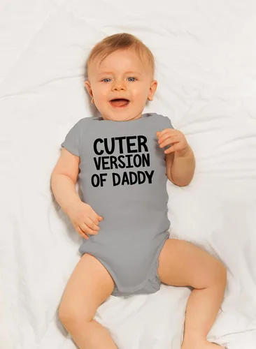 Miniatura 6 de CBTwear Cuter Version of Daddy - Dad to Be Announcement - Lindo body de bebé de una pieza