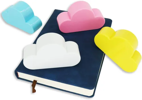 Miniatura 8 de Soporte de pared magnético con forma de nube blanca para colgar las llaves, adorno con diseño creativo y único, fuerte imán para colgar varias