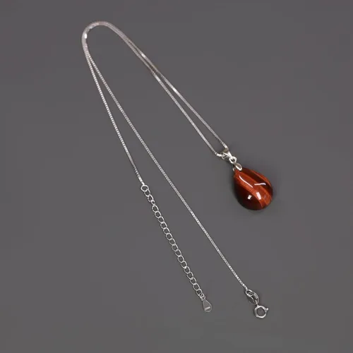 Miniatura 5 de COAI 925 Sterling Silver Teardrop Crystal Necklace for Women, Teardrop Pendant for Women
