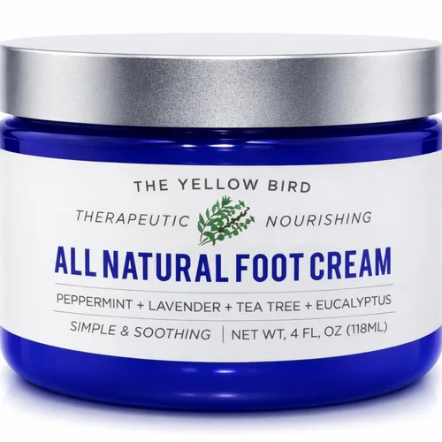 Miniatura 7 de Yellow Bird Crema para pies – Bálsamo hidratante de aceite de árbol de té con aceites esenciales. Tratamiento natural de pies de atletas. Reparación