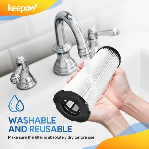 Miniatura 5 de KEEPOW F1 - Filtro HEPA para aspiradora vertical Dirt Devil, modelos Featherlite/Breeze/Swivel Glide/Vision/Jaguar/Extra Light, repuesto 2JC0280000