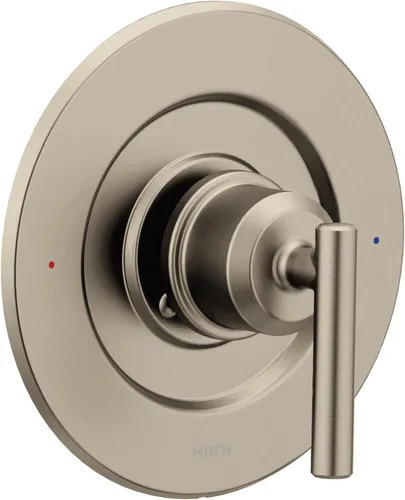 Moen Gibson T2901BN - Mango de ducha moderno cromado Posi-Temp con equilibrio de presión, solo recorte, requiere válvula, T2901BN