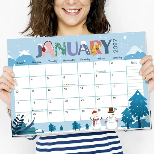 Miniatura 7 de GuassLee Calendario de escritorio 2026 – Calendario de escritorio colorido de septiembre de 2025 a marzo de 2027, 17 x 11.5 pulgadas, calendario