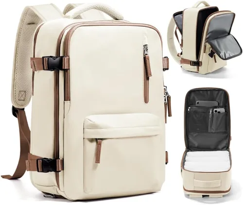Miniatura 11 de WONHOX - Mochila grande, aprobada para vuelo, unisex, para viajes, trabajo, negocios o laptop, a1-Negro, Medium