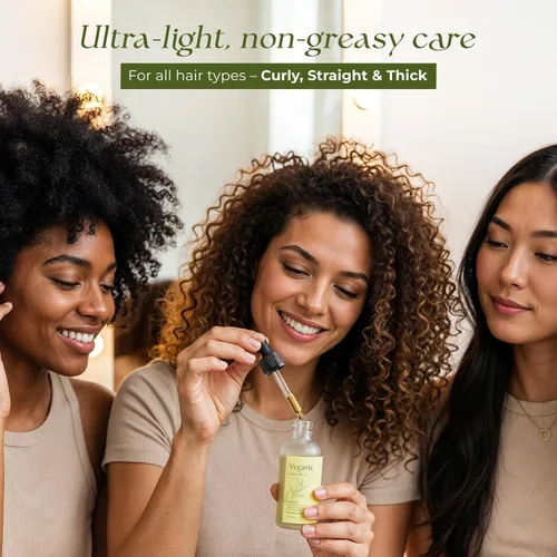Miniatura 4 de Aceite natural para el crecimiento del cabello Veganic para mujeres infundido con 10 aceites botánicos premium más aceite de romero orgánico