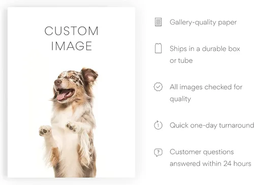 Miniatura 2 de HAUS AND HUES Crea tu propio arte de pared personalizado para galería, imprime imágenes desde tu teléfono y carga tus imágenes para regalos de fotos
