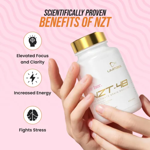 Miniatura 2 de NZT-48 Potenciador cerebral femenino premium para ella, suplemento cerebral para memoria, enfoque, energía natural + alivio del estrés, GABA