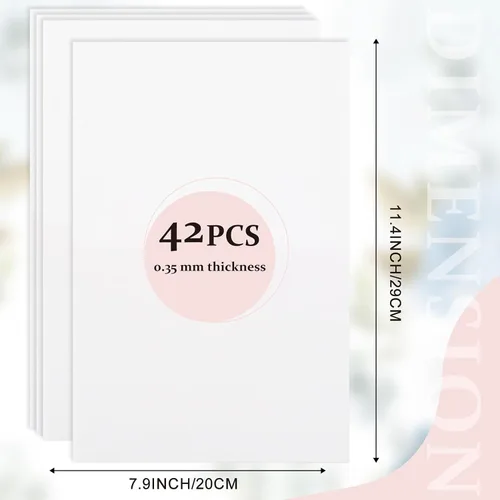 Miniatura 5 de Aboofx 42 hojas de papel absorbente para prensado de flores, gran tamaño 8 x 11.5 pulgadas A4, hojas de papel absorbente altamente absorbentes