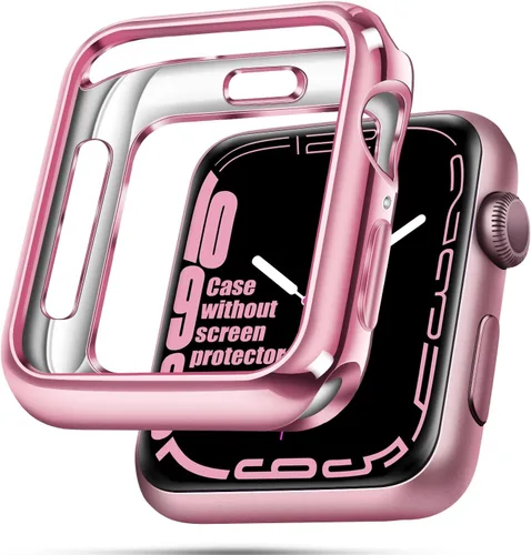 Miniatura 36 de top4cus - Funda ecológica protectora, de TPU suave y flexible, compatible con iWatch Series 5, Series 4, Series 3, Series 2 y Series 1 Dorado