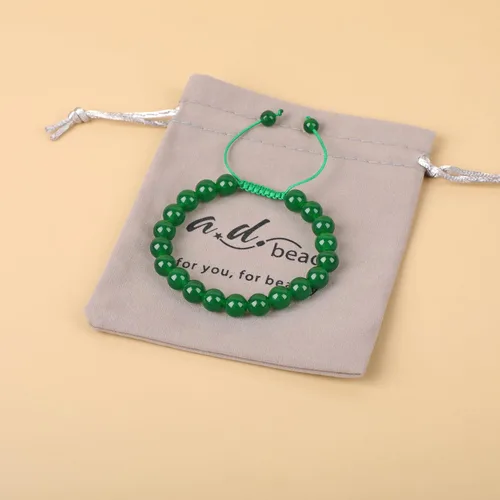 Miniatura 55 de AD Beads Pulseras de piedras preciosas unisex de 0.315 pulgadas (0.315 in), macramé curativo ajustable de 7 a 9 pulgadas Usa esta pulsera
