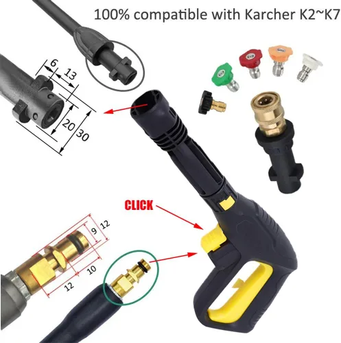 Miniatura 3 de Pistola de lavado a presión para Karcher, pistola de lavado a presión de repuesto, pistola de pulverización de lavadora de alta presión para Karcher