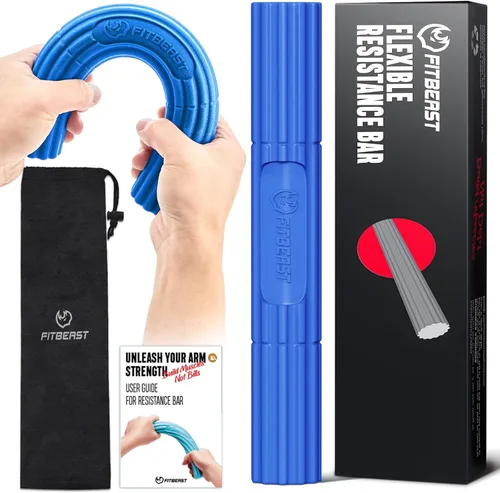 Miniatura 11 de FitBeast Barra de terapia flexible, barra de terapia de codo de tenista, ideal para aliviar el dolor de tendinitis y mejorar la fuerza de agarre