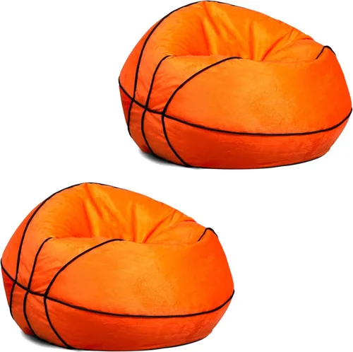 Miniatura 30 de Big Joe Silla Puf Clásica para Dormitorio de Niños y Rincón de Lectura, Azul Marino Fácil de Limpiar, Mezcla Duradera de Nylon y Poliéster, 2 Pies