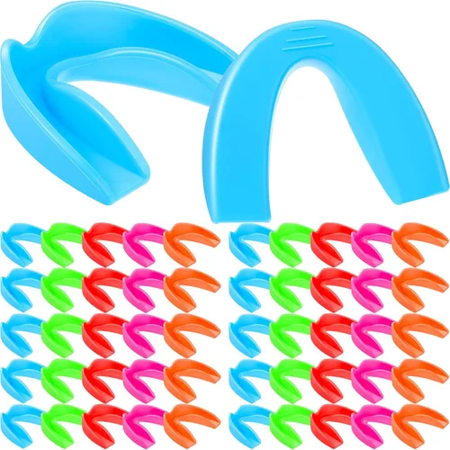 Konohan 50 protectores bucales juveniles para deportes, niños y niñas, protectores bucales para niños, boquillas, deportes, para boxeo, hockey,