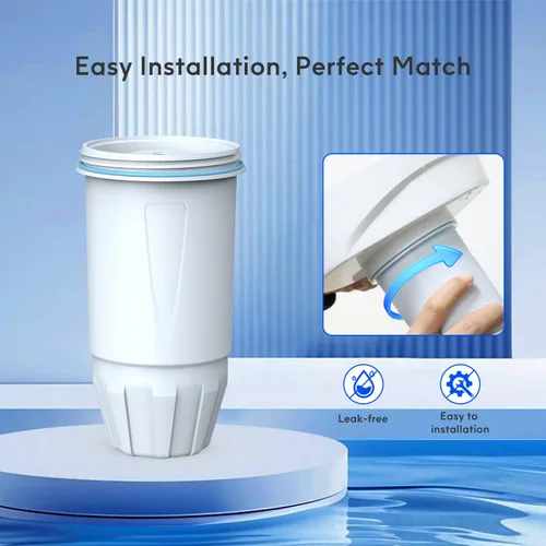 Miniatura 6 de Lifefilter Filtro de agua de repuesto para filtros de jarra y filtros dispensadores, ZR-001 ZR-003 ZP-600 ZR-017, sistema de filtro multietapa