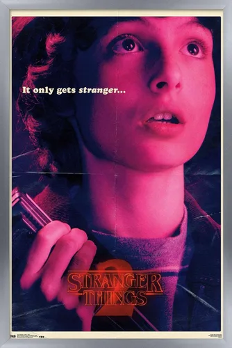 Miniatura 10 de Netflix Stranger Things: Temporada 2 - Póster de pared de Mike, 22.4 x 14.7 pulgadas, versión con marco de madera de Barnwood