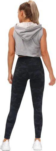 Miniatura 5 de The Gym People Pantalones deportivos gruesos de tiro alto, con bolsillos y control de abdomen, leggings para entrenar, correr, hacer yoga, para mujer