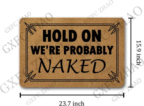 Miniatura 2 de Divertidos tapetes decorativos de bienvenida para puerta de entrada, tapete de regalo personalizado (23.7 x 15.9 pulgadas)
