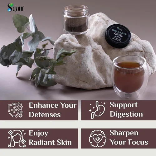 Miniatura 7 de Sayan Polvo puro de Shilajit de 1 onza/0.99 oz, suministro de 5 meses, potente suplemento de ácido fúlvico orgánico, apoya el sistema inmunológico