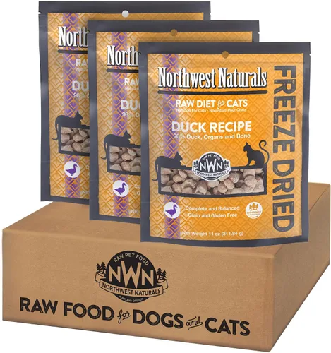 Miniatura 15 de Northwest Naturals Alimento liofilizado de carne de res y trucha para gatos y gatitos, bocados del tamaño de un bocado, saludable, limitado