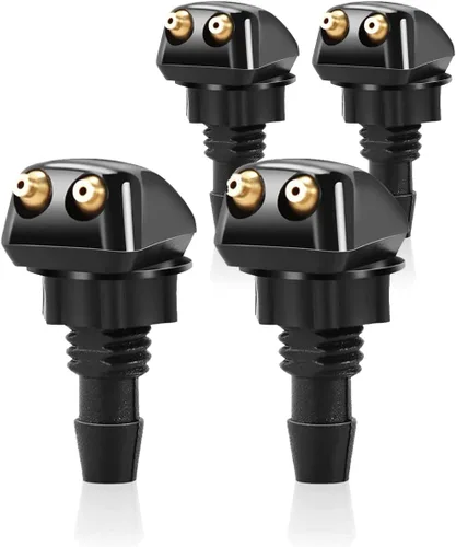 jeseny 4 piezas de 0.315 in 0.354 in - Boquilla de lavado de parabrisas delantero rociador rociador de pilar recto camión campana automotriz 4