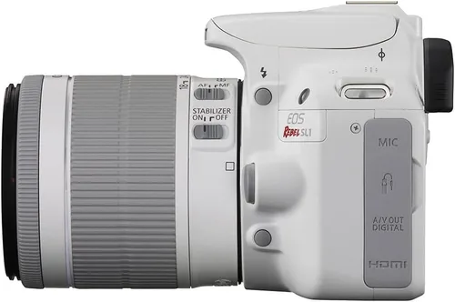 Miniatura 4 de Canon EOS Rebel SL1 Digital SLR con EF-S 0.709-2.165 in es lente STM (blanco)