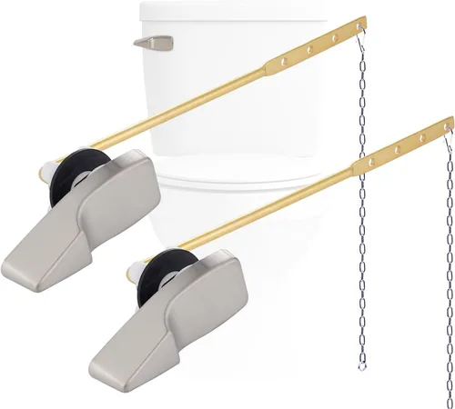 Miniatura 23 de Kit de reemplazo de mango de inodoro de montaje frontal de metal Hygie Rinse compatible con inodoro estándar americano/Mansfield/Gerber/TOTO/Kohler