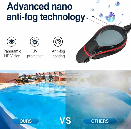 Miniatura 2 de Gafas de natación, gafas de natación, gafas de natación profesionales, antivaho sin fugas, gafas de natación de visión amplia