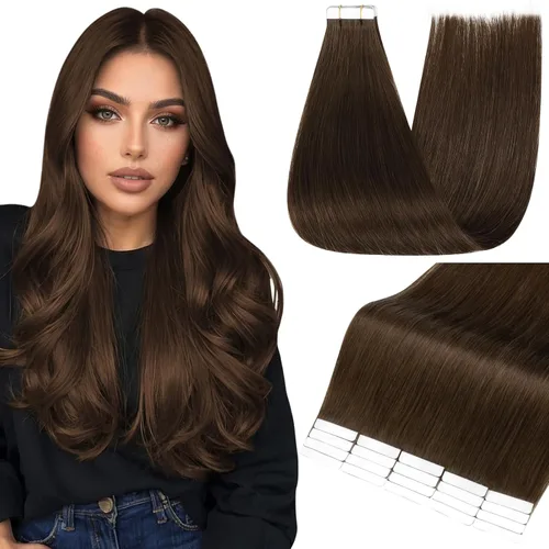 Miniatura 26 de Full Shine - Extensiones de cabello con cinta adhesiva de 18 pulgadas, extensiones de cabello Remy de 1.76 oz, extensiones de cabello lacio