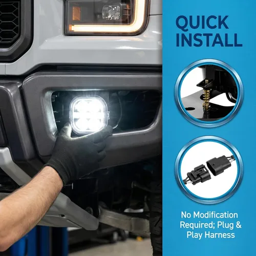 Miniatura 6 de Luz antiniebla LED con luces de circulación diurna, montaje de luz antiniebla para Ford F250 F350 F450 F550 Super Duty 2005 2006 2007 luces