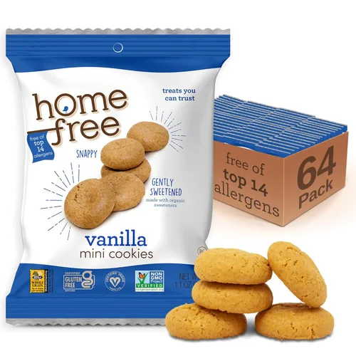 Miniatura 10 de Homefree Mini Caja de Galletas con Doble Chispas de Chocolate, Sin Gluten, Sin Nueces, Vegano, Seguro para la Escuela y Refrigerio Amigable