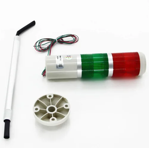 Miniatura 18 de Othmro Columna de luz de señal industrial LED alarma redonda torre indicador luz continua luz de advertencia roja verde DB 90db 24 V 3 W 1 unids