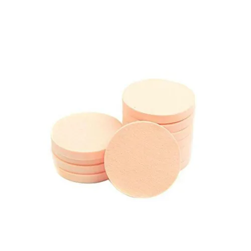 Miniatura 2 de AKOAK 20pcs redondo maquillaje facial suave esponja cosmética soplo mujeres señora belleza maquillaje base polvo soplo (COLOR PIEL/20)