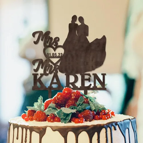 Miniatura 16 de Decoración para tarta de boda con silueta lesbiana del mismo sexo, decoración para tartas de compromiso para ella y ella, decoración para tartas