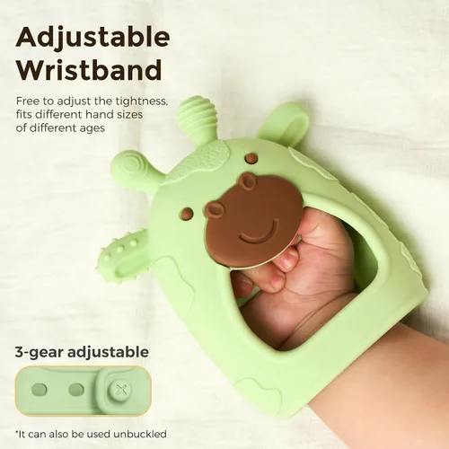 Miniatura 3 de Momcozy Juguetes mordedores para bebés Juguetes para la dentición del bebé Alivio de la dentición del bebé Juguetes mordedores de silicona