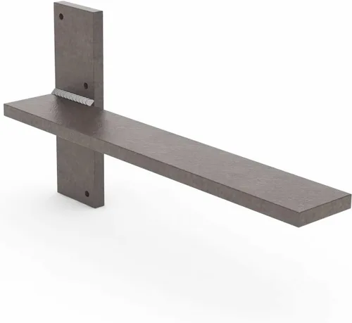 Miniatura 21 de Soporte de pared flotante para encimera, soportes de pared resistentes para crear bancos flotantes, escritorio, tocador, bar o repisa, acero