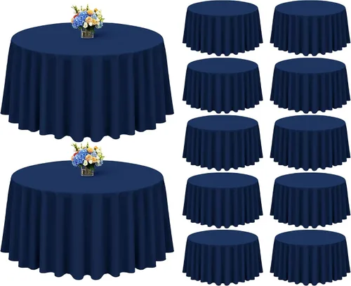 Miniatura 148 de Showgeous Paquete de 4 manteles rectangulares de poliéster de 60 x 102 pulgadas, resistentes a las arrugas, lavables, para bodas, mesas de comedor