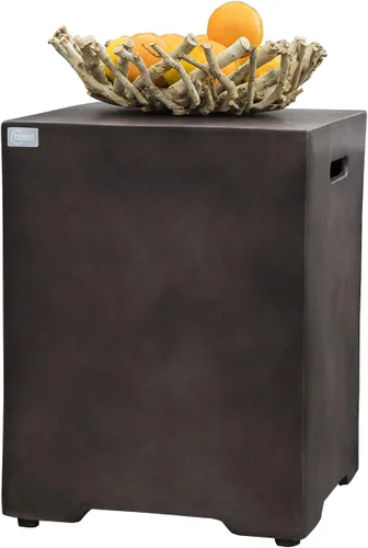 Miniatura 13 de COSIEST Mesa de tanque de propano para exteriores con diseño de grano de madera, mesa de tanque oculta exterior de 16 pulgadas, oculta el tanque