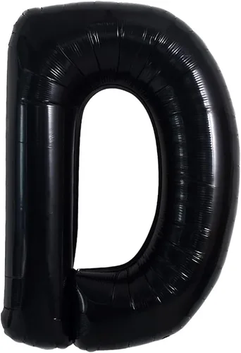 Miniatura 45 de TONIFUL Globos grandes de helio de letras B negras grandes de 40 pulgadas, globos de aluminio Mylar para decoración de suministros de fiesta