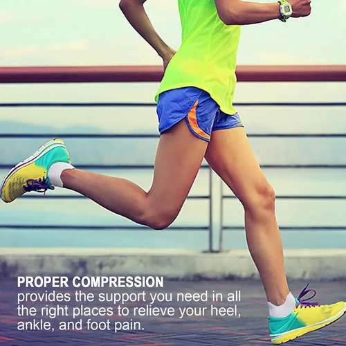 Miniatura 7 de PAPLUS Ankle Compression Sock for Men and Women 246 Pairs Low Cut Compression Running Sock with Ankle Support