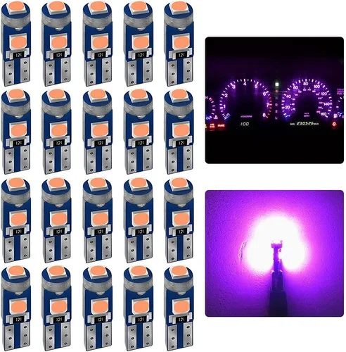 Miniatura 11 de AUXLIGHT 20 bombillas LED T5 para tablero de instrumentos 3030 chipsets 74 37 27 17 2721 reemplazos para puerta interior cúpula panel