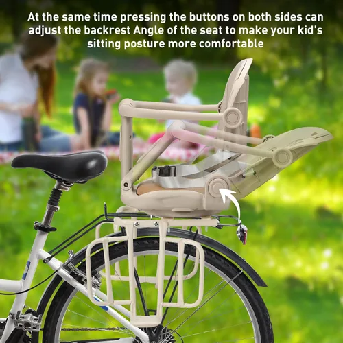 Miniatura 3 de Kid's Bike seat Rear Child Carrier Bike Chair for Bicycle Kids seat for Children 2~4 Years,Weight 55 lbs