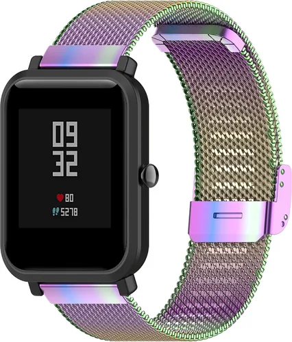 Miniatura 3 de Liufiueq - Correa de reloj compatible con Liufiueq para mujeres y hombres, malla metálica, acero inoxidable, correa de repuesto para reloj