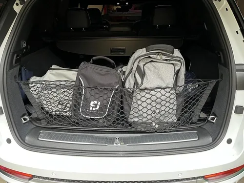 Miniatura 3 de Red de carga organizadora de maletero trasero para Jeep Grand Cherokee WL (5 asientos) 2022-2025 – Red de carga estilo sobre para SUV – Organizador