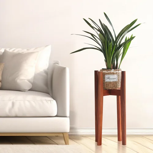 Miniatura 7 de MAVOTER - Soporte para plantas de 24" de altura, soportes de madera para plantas de interior, soporte de esquina para plantas de estilo moderno