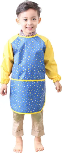 Miniatura 29 de Plie Kids Waterproof Art Smock – Long Sleeve Apron for Painting, Baking, Sensory Play (Ages 1–10)