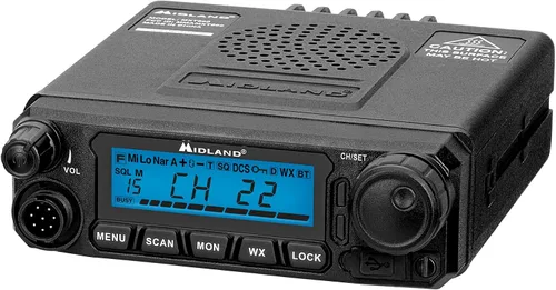 Miniatura 8 de Midland® MXT500 Radio móvil GMRS de 50 vatios - para granjas, ranchos, overlanding, senderos y todoterreno - 8 canales repetidores, diseño compacto