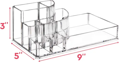 Miniatura 3 de Kryllic Organizador de lápiz labial, organizador de almacenamiento de cosméticos de maquillaje, organizador de plástico transparente con múltiples