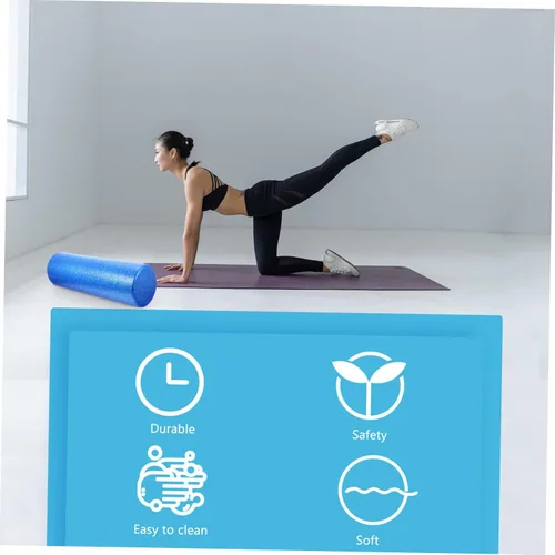 Miniatura 7 de KOMBIUDA Rodillo de yoga de espuma de alta densidad para relajación muscular y terapia de fitness, columna ligera para masaje de tejido profundo