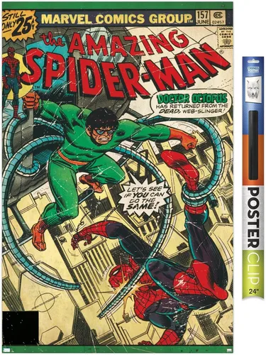 Miniatura 14 de Marvel Comics Spider-Man - Póster de pared Amazing Spider-Man #157, 34 pulgadas de largo x 22.4 pulgadas de ancho, versión premium sin marco